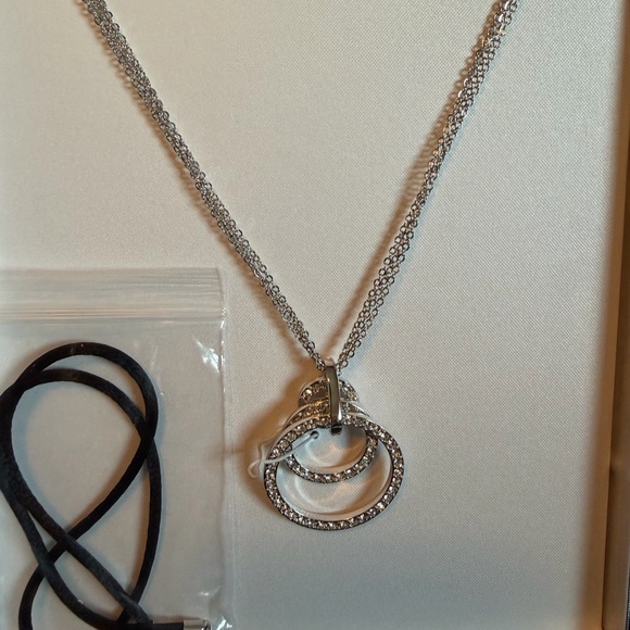 Nolan Miller Jewelry - Nolan Miller Silver Necklace with Elegant Pendant